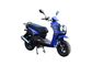 Fahren Sie billigen Gasroller der Benzinmotor-/Benzin-Bewegungsfahrrad-Ausrüstung 125cc 150cc für Verkaufsblauen Plastikkörper rad fournisseur